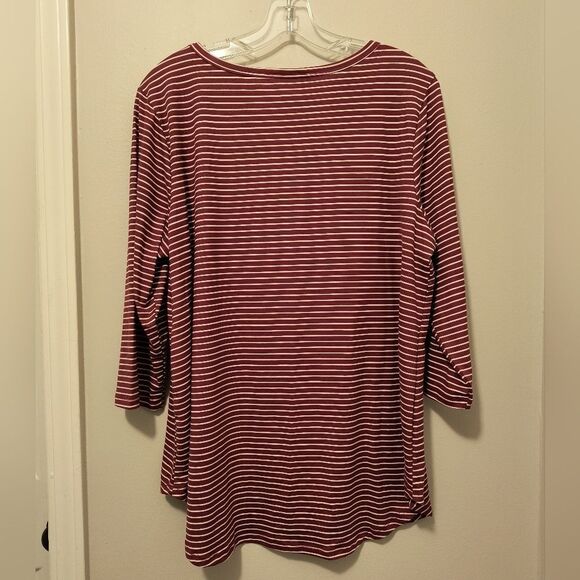 No Comment Plus Size Striped Top - Picture 3 of 7